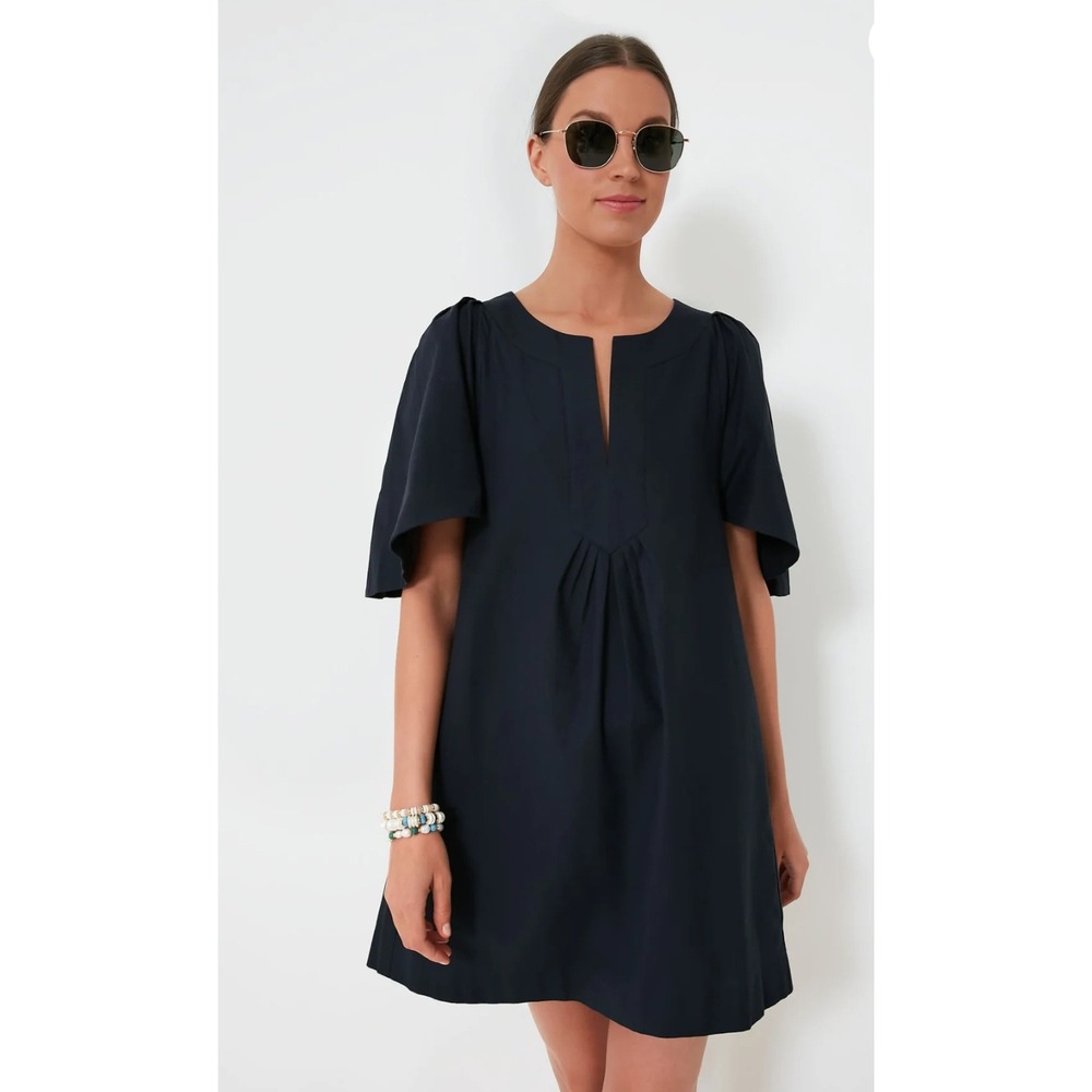 Pomander Place Tuckernuck Women's Finley Flutter Sleeve Dress Black Small $128